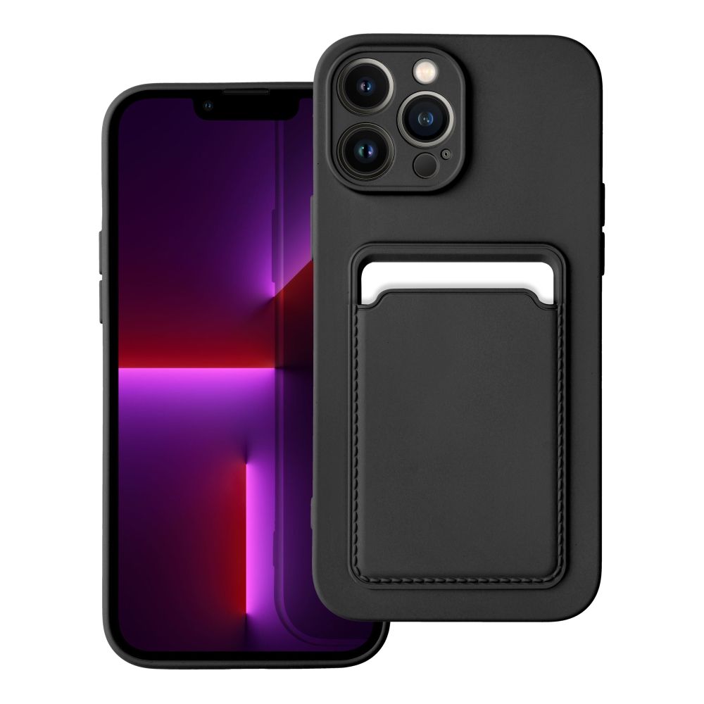 Aizsargvāciņš iPhone 13 Pro Max – CARD, melns