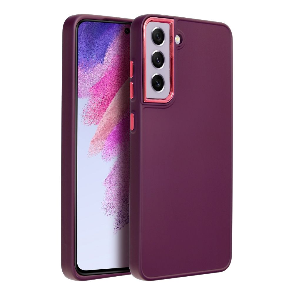 Aizsargvāciņš Samsung S21 FE – FRAME, violets — attēls 2