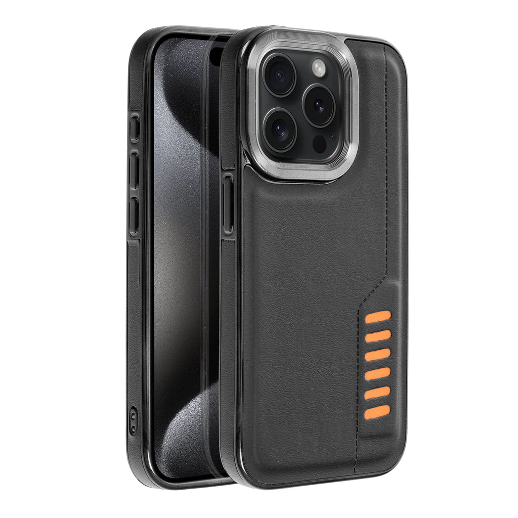 Aizsargvāciņš iPhone 15 Pro – MILANO, melns
