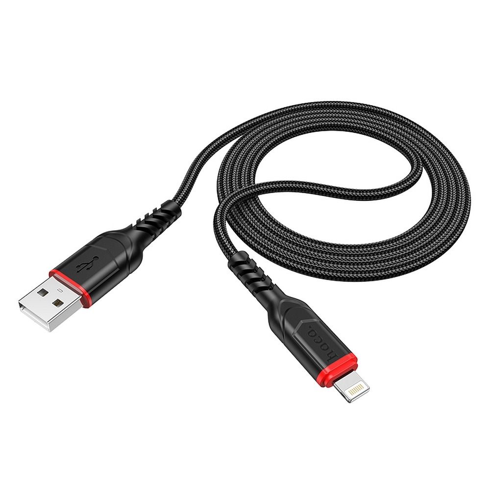 Kabelis HOCO cable USB A to Lightning 2,4A X59 1 m black — attēls 2