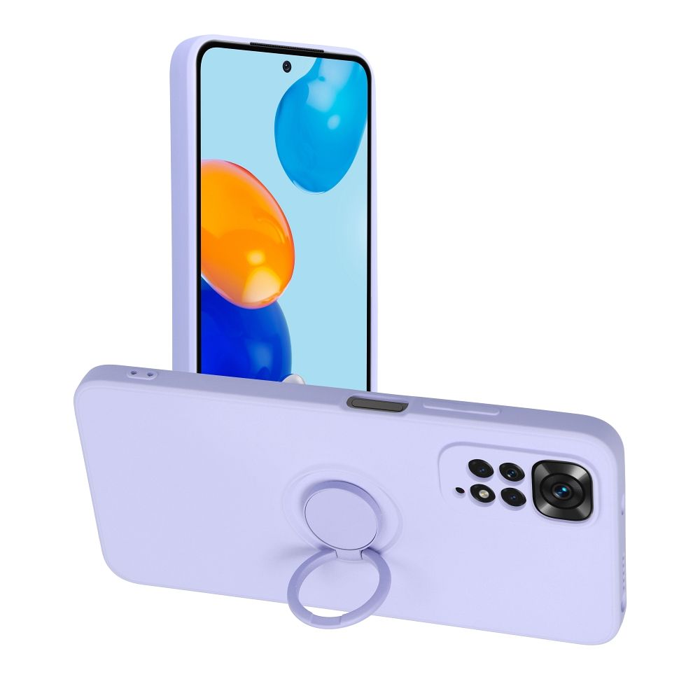 Aizsargvāciņš Xiaomi Redmi Note 11 / 11S – SILICONE RING, violets