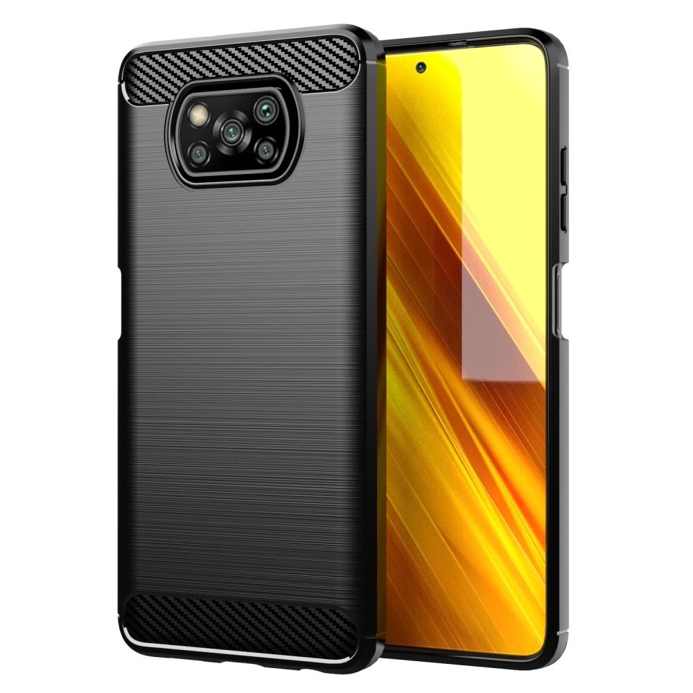 Aizsargvāciņš Xiaomi POCO X3 – CARBON, melns