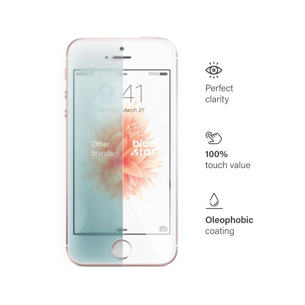 Aizsargstikls iPhone 5SE – Blue Star — attēls 4