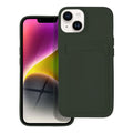 Aizsargvāciņš iPhone 14 – CARD, zaļš