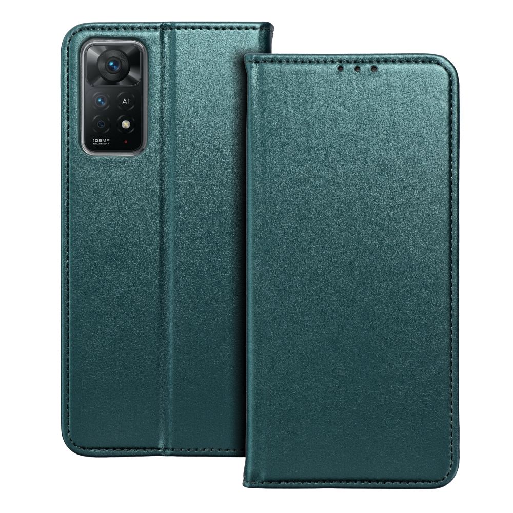 Aizsargvāciņš Xiaomi Redmi Note 13 Pro 5G – SMART MAGNETO, tumši zaļš — attēls 3