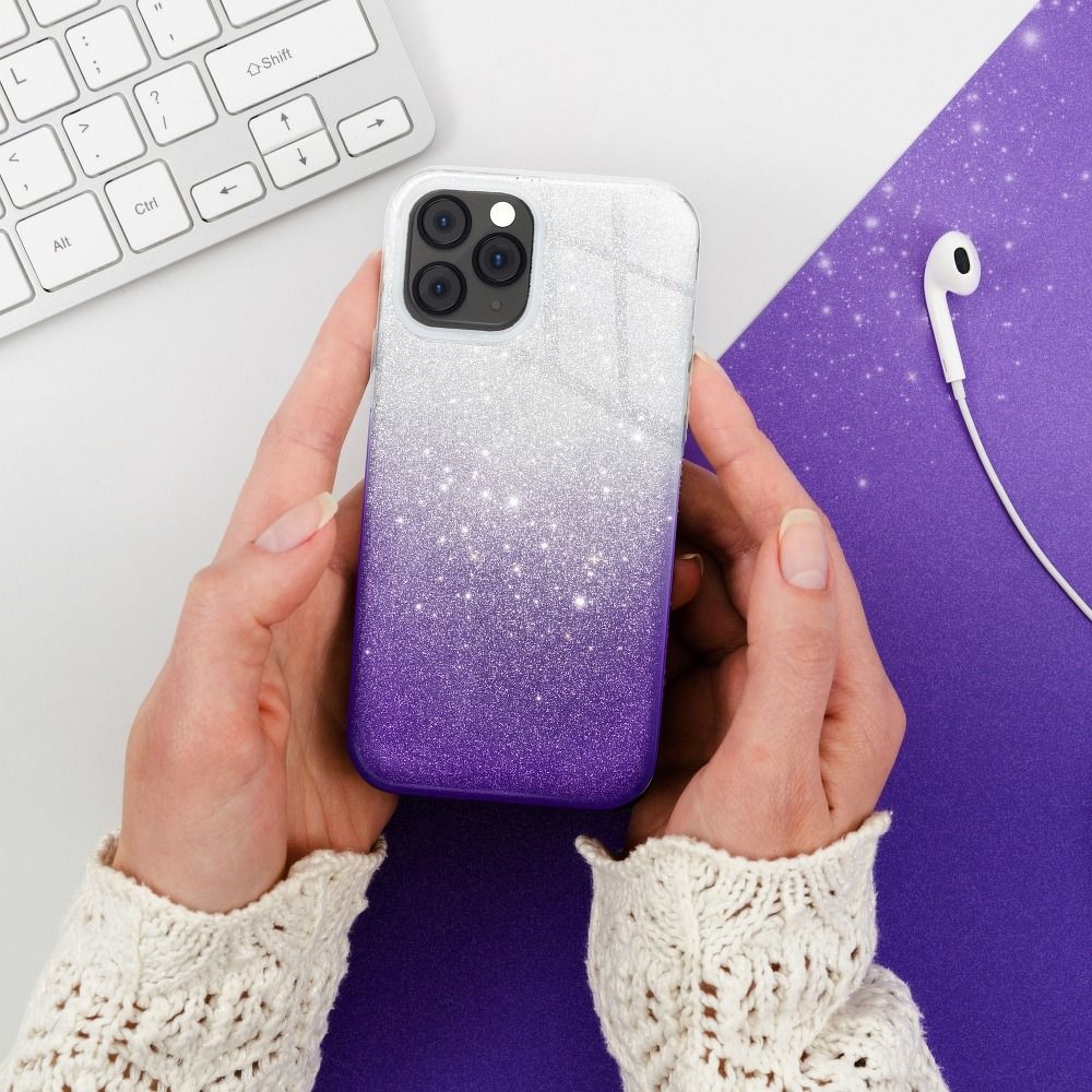 Aizsargvāciņš Samsung A52 5G / A52 LTE ( 4G ) / A52S transparent – SHINING, violets — attēls 3