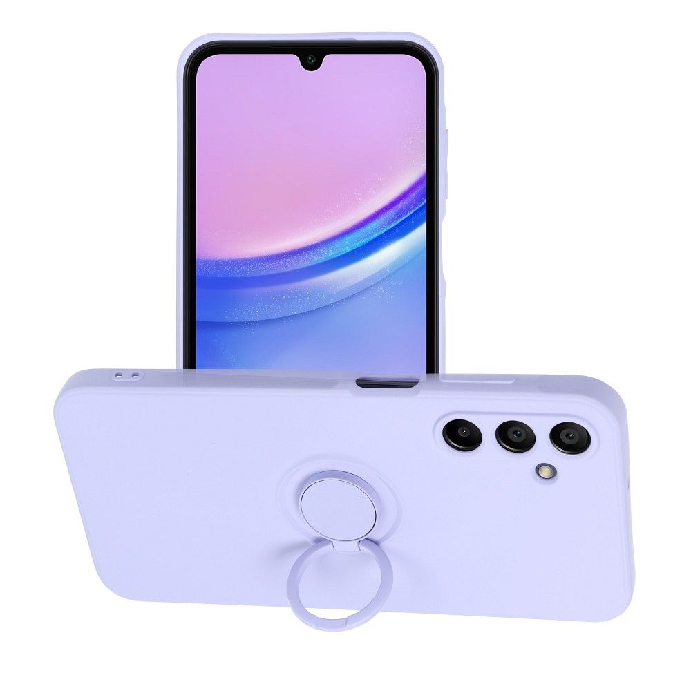 Aizsargvāciņš Samsung A15 5G / A15 4G – SILICONE RING, violets