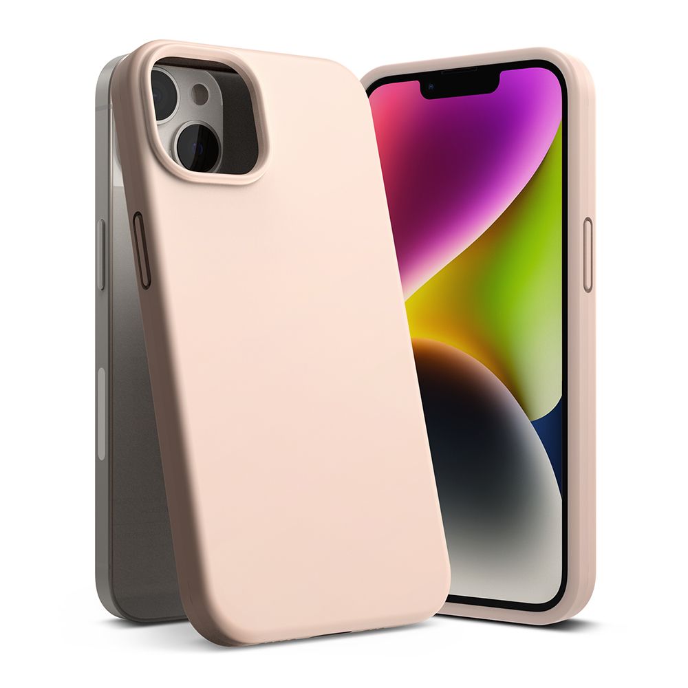 Aizsargvāciņš Apple iPhone 14 Plus 6.7 "SILICONE PINK SAND – Ringke
