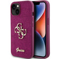 Guess Glitter Script Big 4G vāciņš iPhone 15, violets — 1