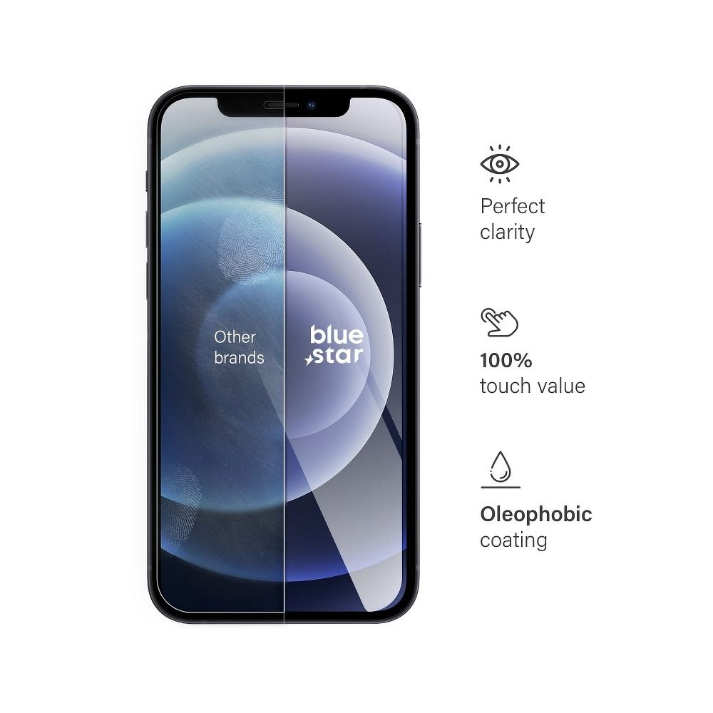 Aizsargstikls iPhone 12/12Pro – Blue Star — attēls 4
