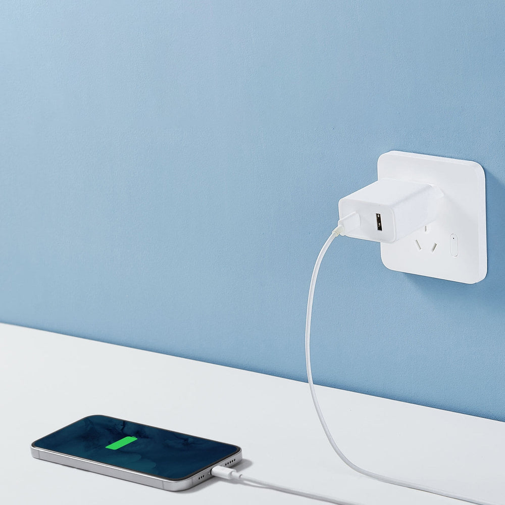 Uzlādes adapteris Xiaomi Travel Charger Combo fast charger USB-A / USB-C 33W PD white (BHR4996GL) — attēls 4