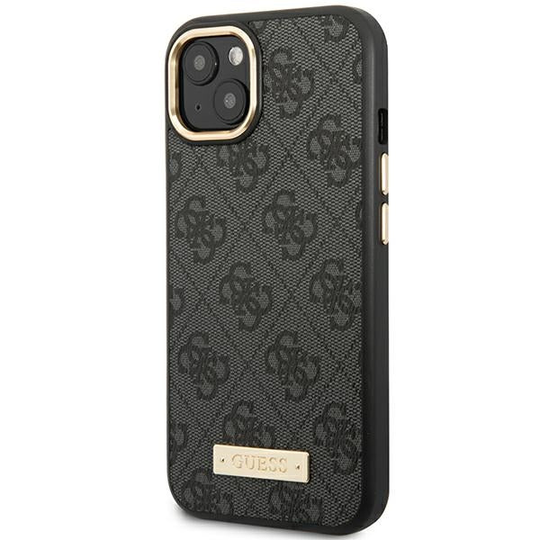 Aizsargvāciņš iPhone 14 Plus 6.7 "black / black hard case 4G Logo Plate MagSafe – Guess GUHMP14MU4GPRK — attēls 2