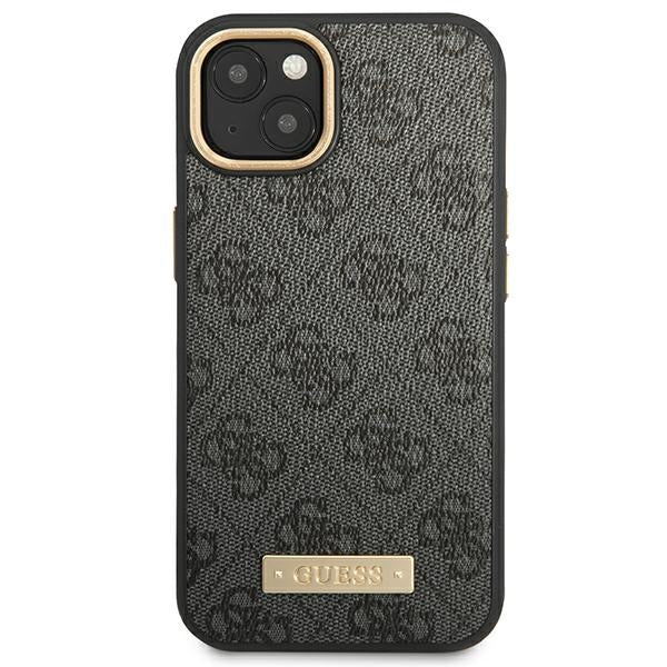 Aizsargvāciņš iPhone 14 Plus 6.7 "black / black hard case 4G Logo Plate MagSafe – Guess GUHMP14MU4GPRK — attēls 3