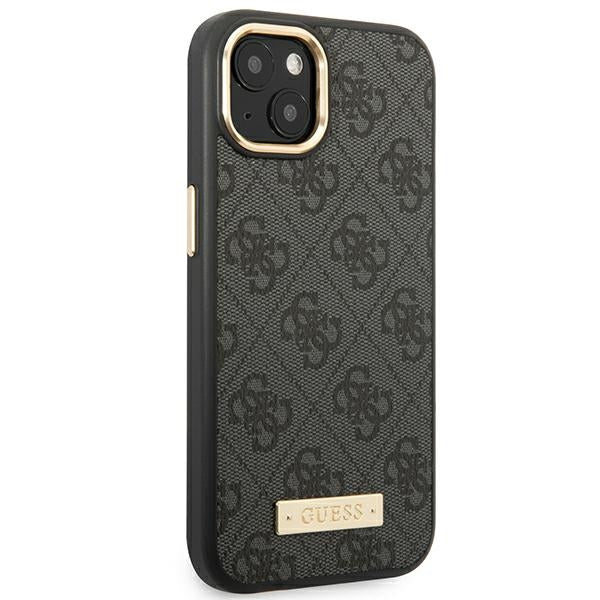 Aizsargvāciņš iPhone 14 Plus 6.7 "black / black hard case 4G Logo Plate MagSafe – Guess GUHMP14MU4GPRK — attēls 4