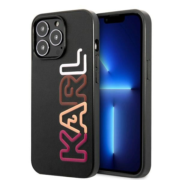 Aizsargvāciņš iPhone 13 Pro Max 6,7" czarny/black hardcase Multipink Brand – Karl Lagerfeld KLHCP13XPCOBK