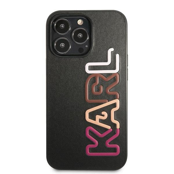 Aizsargvāciņš iPhone 13 Pro Max 6,7" czarny/black hardcase Multipink Brand – Karl Lagerfeld KLHCP13XPCOBK — attēls 3