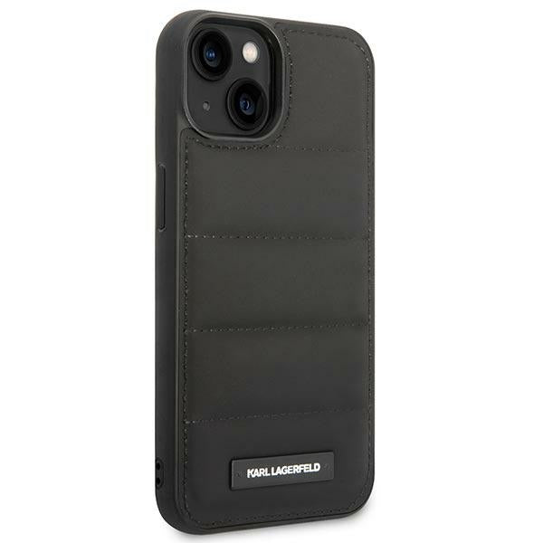 Aizsargvāciņš iPhone 14 Plus – Karl Lagerfeld Puffy Elongated Logo, melns — attēls 4