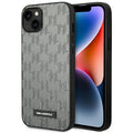 Aizsargvāciņš iPhone 14 Plus 6.7 "hardcase gray / gray Saffiano Mono Metal Logo – Karl Lagerfeld KLHCP14MSAKLHPG