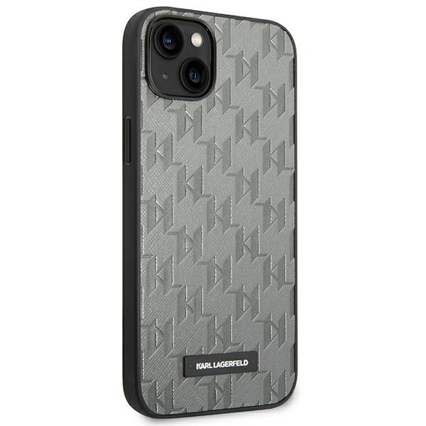 Aizsargvāciņš iPhone 14 Plus 6.7 "hardcase gray / gray Saffiano Mono Metal Logo – Karl Lagerfeld KLHCP14MSAKLHPG — attēls 4