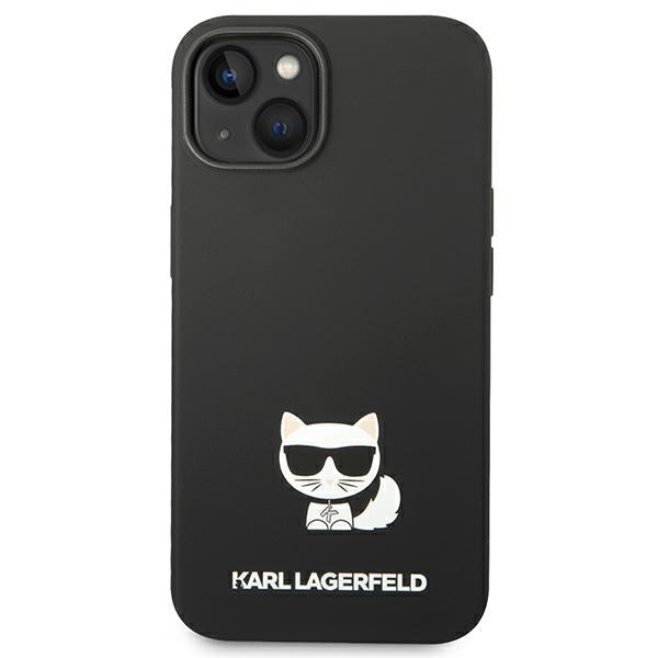 Aizsargvāciņš iPhone 14 Plus 6.7 "hardcase black / black Silicone Choupette Body – Karl Lagerfeld KLHCP14MSLCTBK — attēls 3