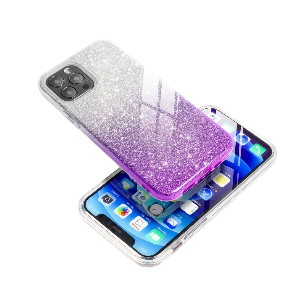 Aizsargvāciņš Samsung A52 5G / A52 LTE ( 4G ) / A52S transparent – SHINING, violets — attēls 2