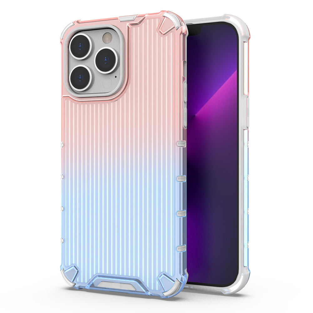 Aizsargvāciņš iPhone 14 Pro Max pink and blue armored case – Ombre Protect