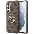 Aizsargvāciņš Samsung Galaxy S23 – Guess GUHCS23S4GMGBR brown/brown hardcase 4G Big Metal Logo (S911)