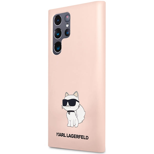 Aizsargvāciņš Samsung Galaxy S23 Ultra – Karl Lagerfeld KLHCS23LSNCHBCP hardcase pink/pink Silicone Choupette (S918) — attēls 2