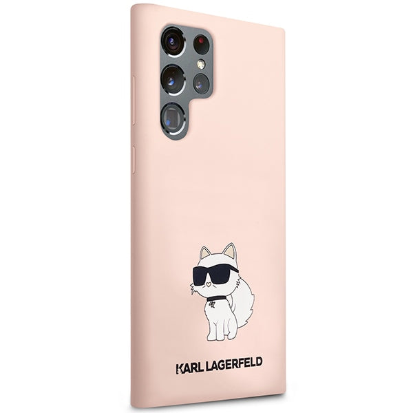 Aizsargvāciņš Samsung Galaxy S23 Ultra – Karl Lagerfeld KLHCS23LSNCHBCP hardcase pink/pink Silicone Choupette (S918) — attēls 4