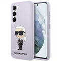 Aizsargvāciņš Samsung Galaxy S23 Plus – Karl Lagerfeld KLHCS23MSNIKBCU hardcase purple/purple Silicone Ikonik (S916)