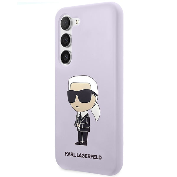 Aizsargvāciņš Samsung Galaxy S23 Plus – Karl Lagerfeld KLHCS23MSNIKBCU hardcase purple/purple Silicone Ikonik (S916) — attēls 2