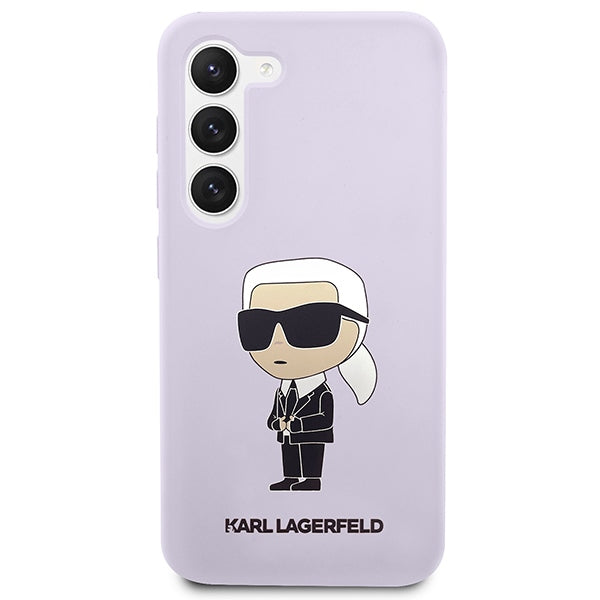 Aizsargvāciņš Samsung Galaxy S23 Plus – Karl Lagerfeld KLHCS23MSNIKBCU hardcase purple/purple Silicone Ikonik (S916) — attēls 3