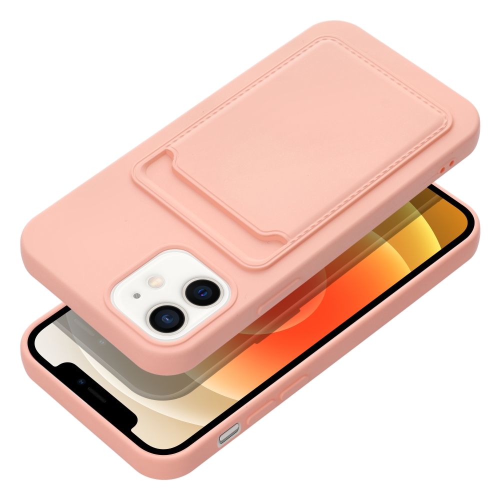Aizsargvāciņš iPhone 12 – CARD, rozā — attēls 3