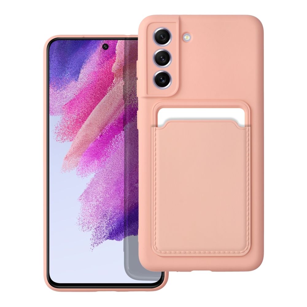 Aizsargvāciņš Samsung S21 FE – CARD, rozā
