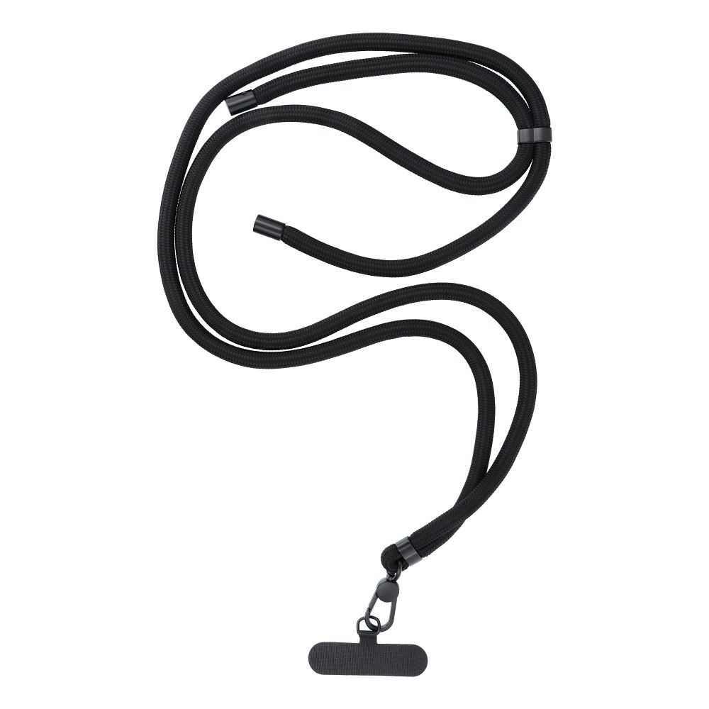 SWING (8mm) pendant for the phone with adjustable length / cord length 165cm (max 82.5cm in the loop) / on the shoulder or neck - black
