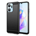 Aizsargvāciņš Honor Play 40 Plus / Honor X7a flexible – Carbon silicone carbon cover, melns