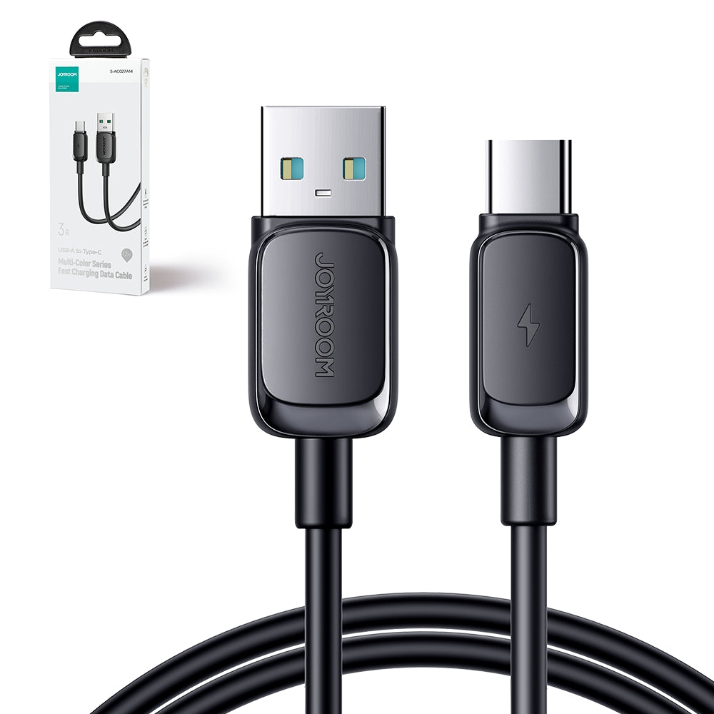 Kabelis Joyroom Multi-Color Series A14 USB-A / USB-C 3A Cable 1.2 m - Black — attēls 4