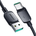 Kabelis Joyroom Multi-Color Series A14 USB-A / USB-C 3A Cable 1.2 m - Black