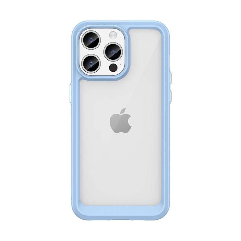 Aizsargvāciņš iPhone 15 Pro Max Outer Space Reinforced Case with Flexible Frame, zils