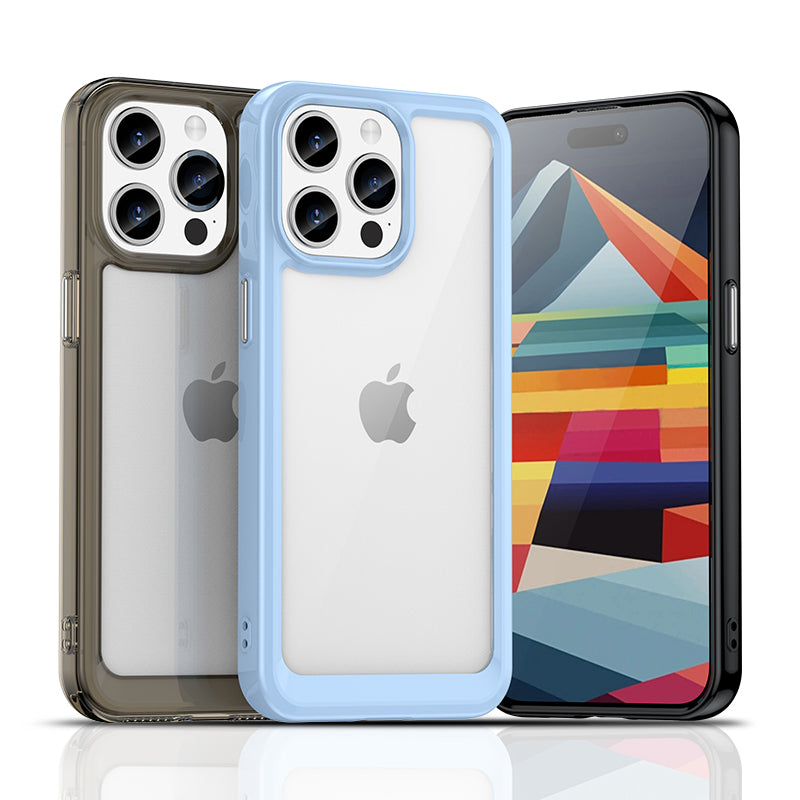 Aizsargvāciņš iPhone 15 Pro Max Outer Space Reinforced Case with Flexible Frame, zils — attēls 2