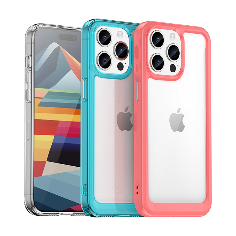 Aizsargvāciņš iPhone 15 Pro Max Outer Space Reinforced Case with Flexible Frame, zils — attēls 4
