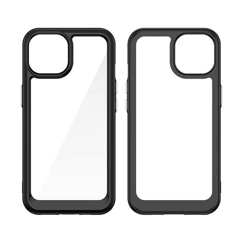 Aizsargvāciņš iPhone 15 Plus Outer Space – Reinforced with flexible frame, melns — attēls 2
