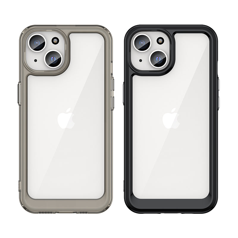 Aizsargvāciņš iPhone 15 Plus Outer Space – Reinforced with flexible frame, melns — attēls 3