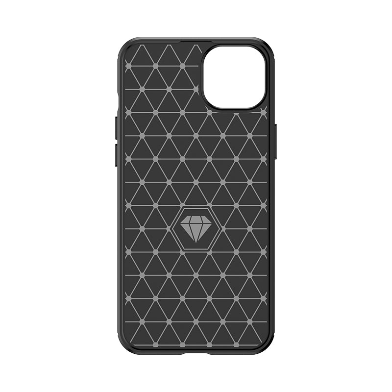 Aizsargvāciņš iPhone 15 Plus Carbon Case – Flexible carbon pattern, zils — attēls 3
