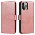 Aizsargvāciņš iPhone 15 Plus Magnet Case – Wallet with Stand, rozā