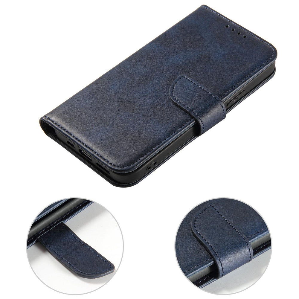 Aizsargvāciņš iPhone 15 Plus Magnet Case – Wallet with Stand, zils — attēls 2