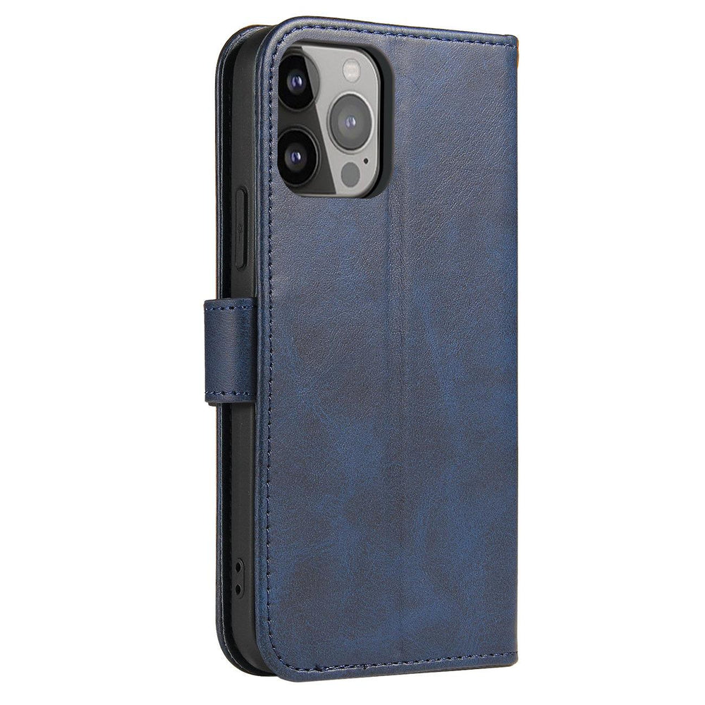 Aizsargvāciņš iPhone 15 Plus Magnet Case – Wallet with Stand, zils — attēls 4