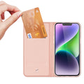 Aizsargvāciņš iPhone 15 Plus – Dux Ducis Skin Pro Wallet, rozā