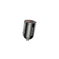 Dudao R3MAX 48W QC PD mini car charger - black