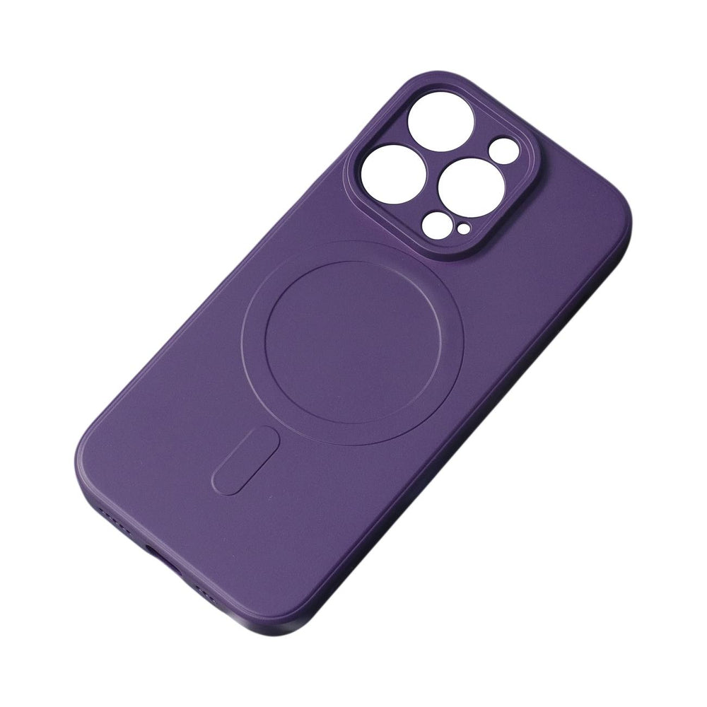Aizsargvāciņš iPhone 15 Pro – MagSafe Compatible Silicone Silicone Case, violets